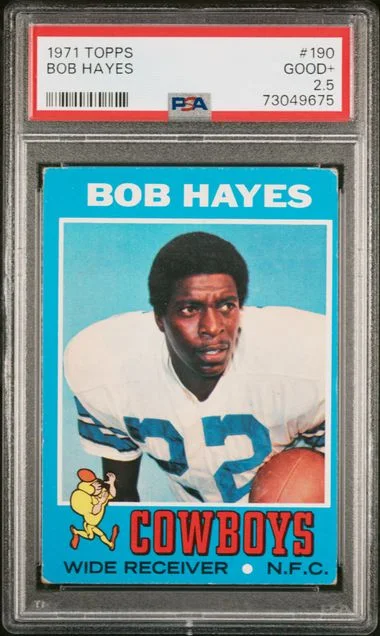 1971 Topps Bob Hayes #190 card image