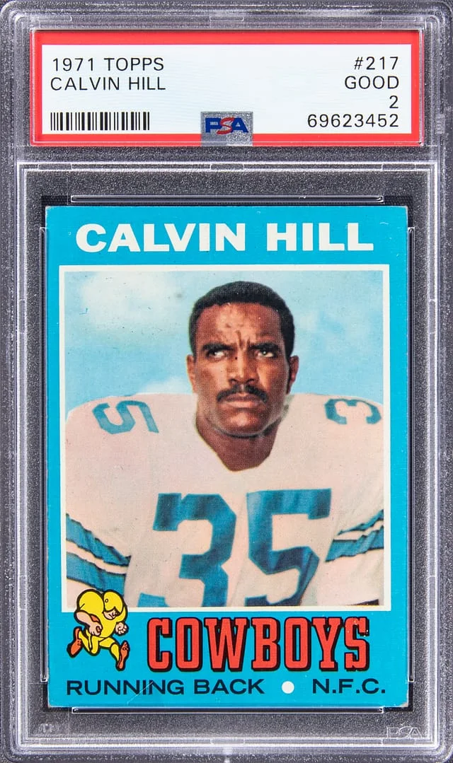 1971 Topps Calvin Hill #217 card image
