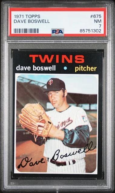 1971 Topps Dave Boswell #675 card image