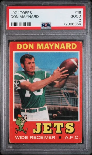 1971 Topps Don Maynard #19 card image