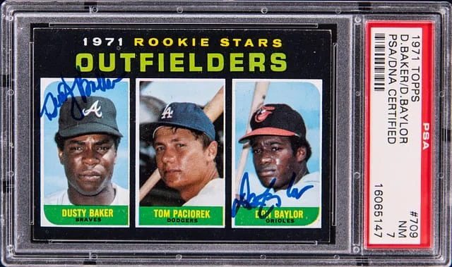 1971 Topps Dusty Baker/Don Baylor #709 card image