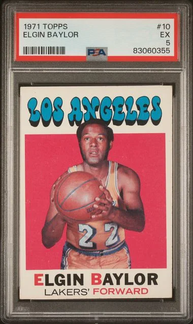 1971 Topps Elgin Baylor #10 card image