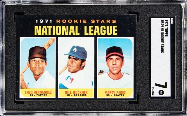 1971 Topps Enzo Hernandez/Bill Buckner/Marty Perez NL Stars #529 card image