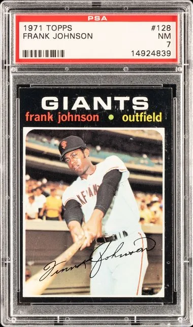 1971 Topps Frank Johnson #128 card image