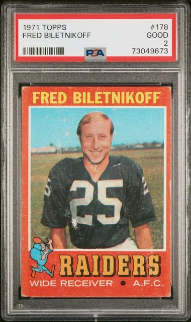 1971 Topps Fred Biletnikoff #178 card image