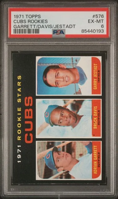 1971 Topps Garrett/Davis/Jestadt Cubs Rookies #576 card image