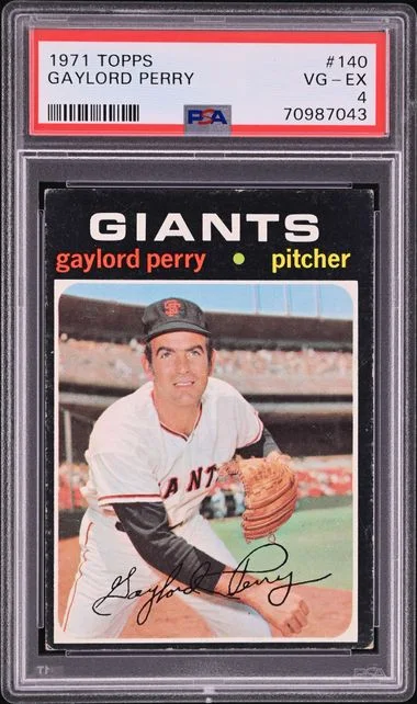 1971 Topps Gaylord Perry #140 card image