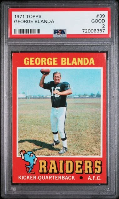 1971 Topps George Blanda #39 card image