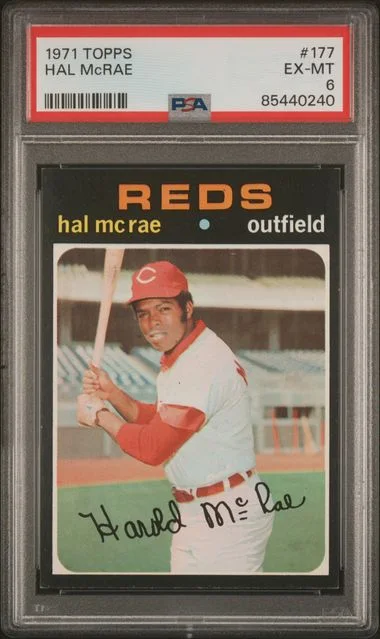 1971 Topps Hal Mcrae #177 card image