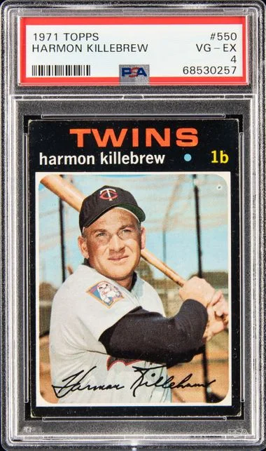 1971 Topps Harmon Killebrew #550 card image
