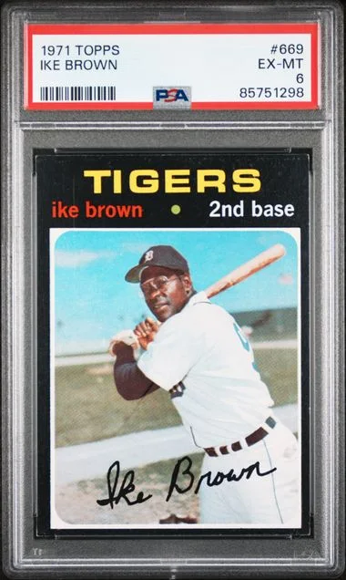 1971 Topps Ike Brown #669 card image