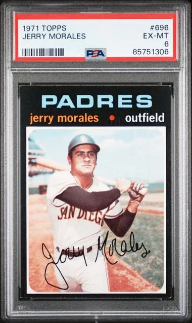 1971 Topps Jerry Morales #696 card image