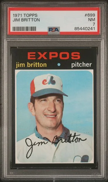 1971 Topps Jim Britton #699 card image