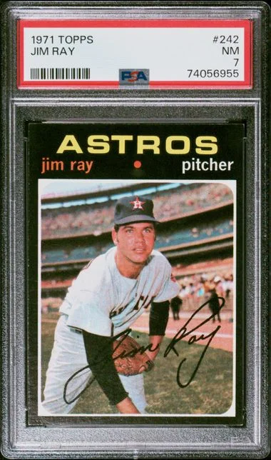 1971 Topps Jim Ray #242 card image