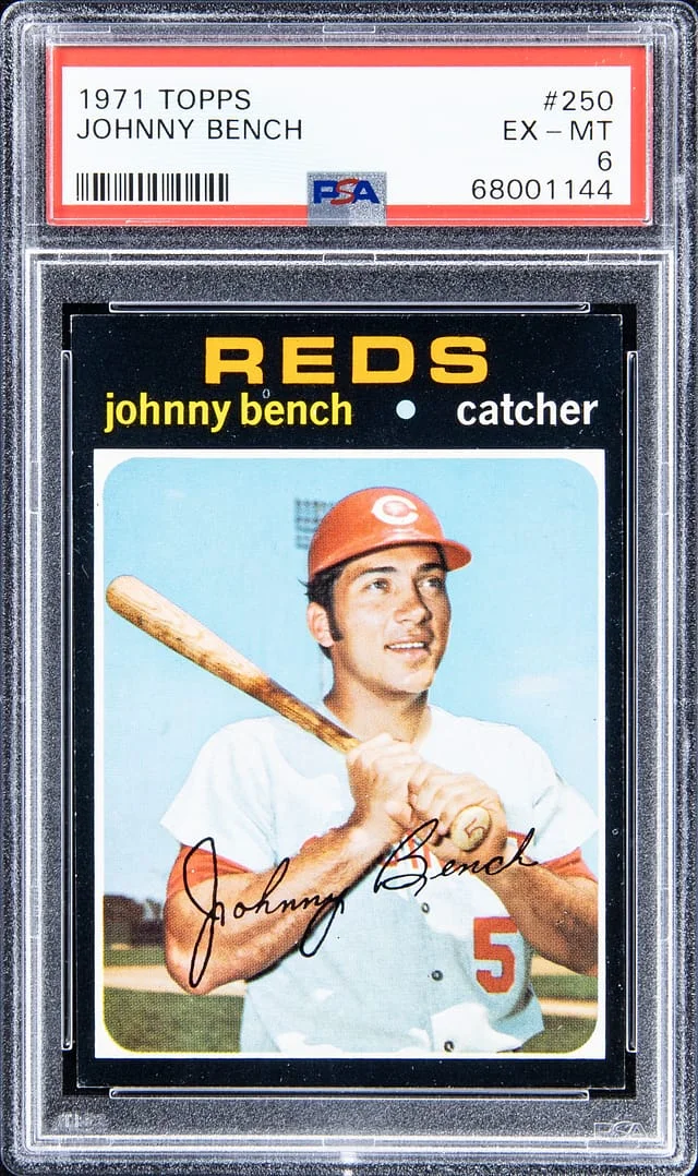 1971 Topps Johnny Bench #250 card image