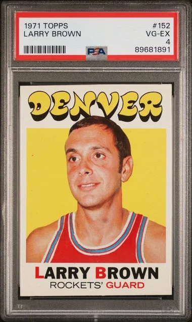 1971 Topps Larry Brown #152 card image