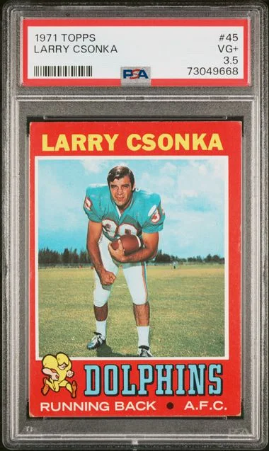 1971 Topps Larry Csonka #45 card image