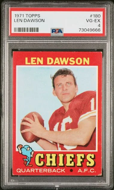1971 Topps Len Dawson #180 card image