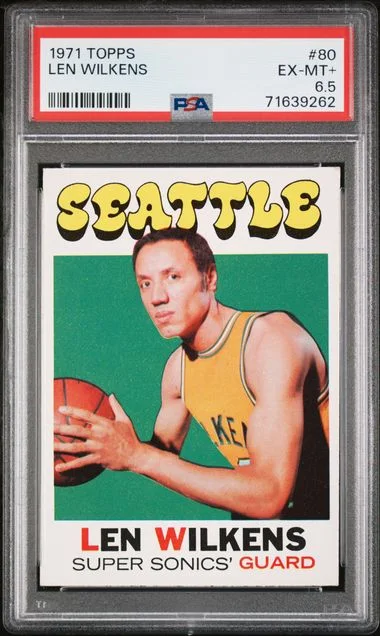 1971 Topps Len Wilkens #80 card image