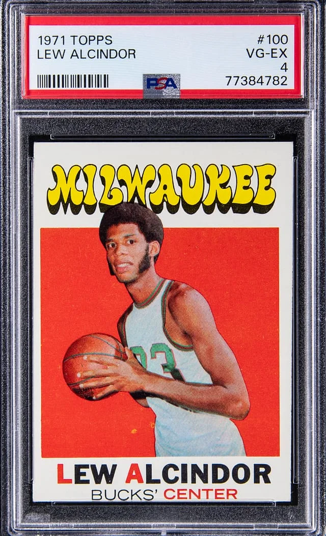 1971 Topps Lew Alcindor #100 card image