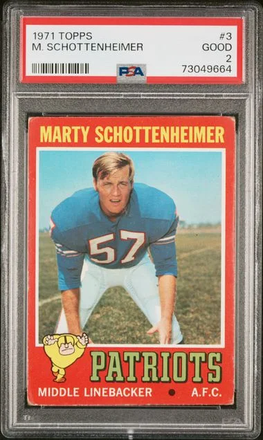 1971 Topps Marty Schottenheimer #3 card image
