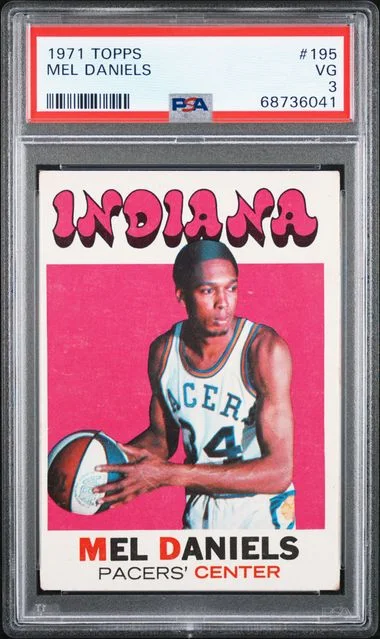 1971 Topps Mel Daniels #195 card image