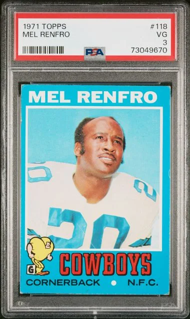 1971 Topps Mel Renfro #118 card image