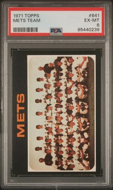 1971 Topps Mets Team #641 card image
