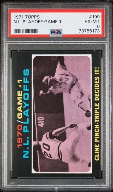 1971 Topps N.L. Playoff Game 1 #199 card image