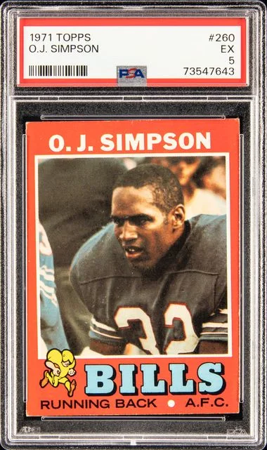 1971 Topps O.J. Simpson #260 card image