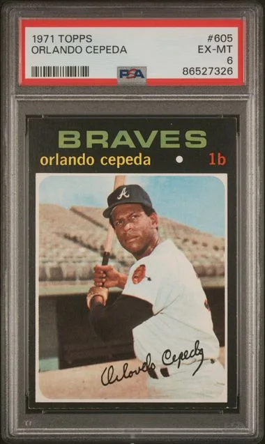 1971 Topps Orlando Cepeda #605 card image