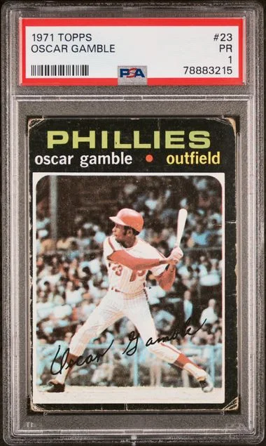 1971 Topps Oscar Gamble #23 card image