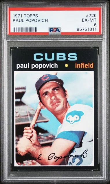 1971 Topps Paul Popovich #726 card image