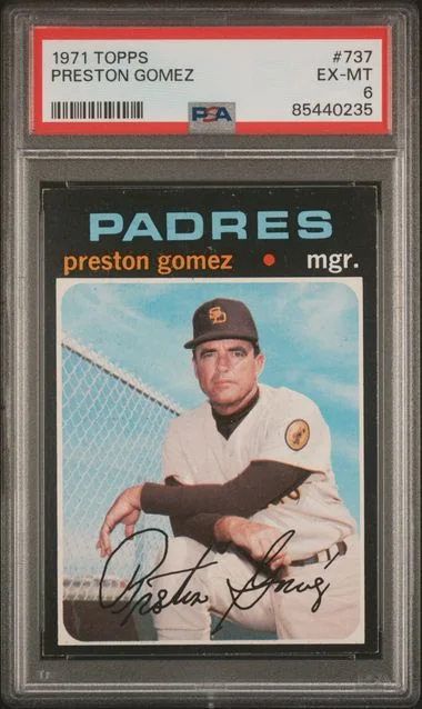 1971 Topps Preston Gomez #737 card image