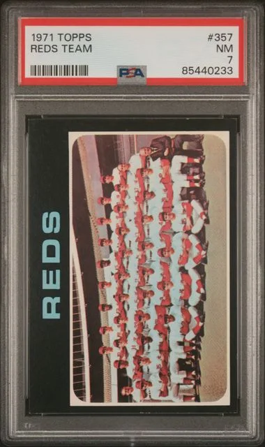 1971 Topps Reds Team #357 card image
