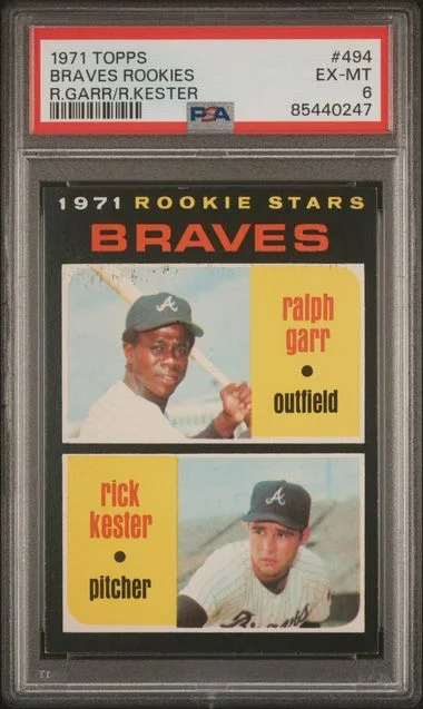 1971 Topps R.Garr/R.Kester Braves Rookies #494 card image