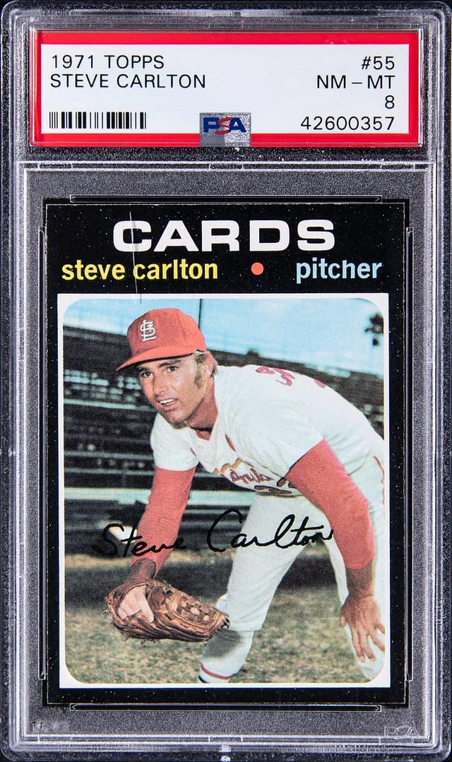 1971 Topps Steve Carlton #55 card image