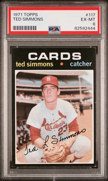 1971 Topps Ted Simmons #117 card image