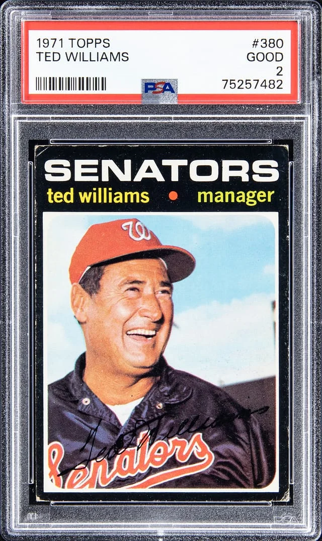 1971 Topps Ted Williams #380 card image