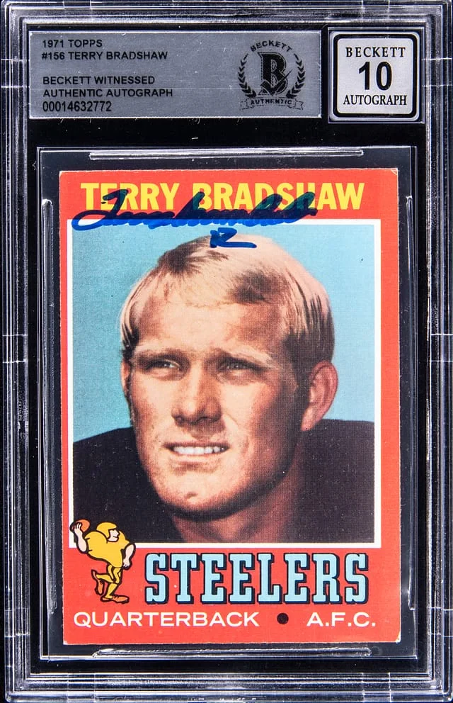 1971 Topps Terry Bradshaw #156 card image