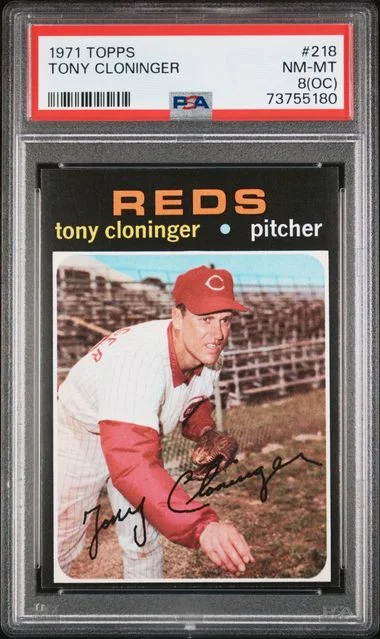 1971 Topps Tony Cloninger #218 card image