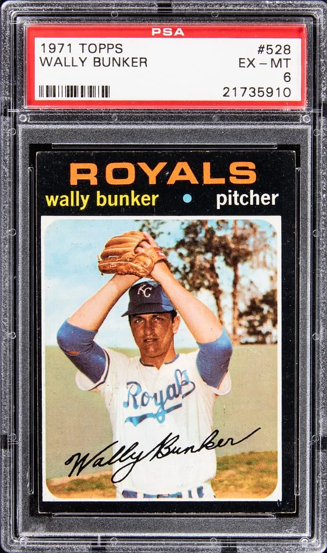 1971 Topps Wally Bunker #528 card image