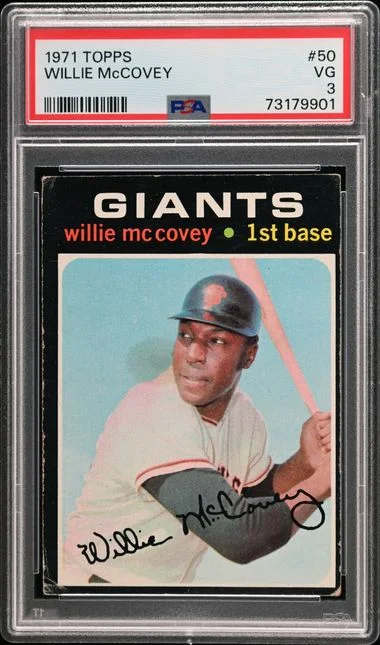 1971 Topps Willie Mccovey #50 card image