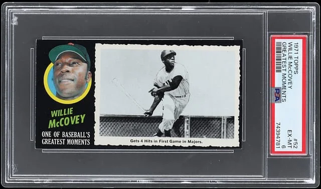 1971 Topps Willie McCovey Greatest Moments #52 card image