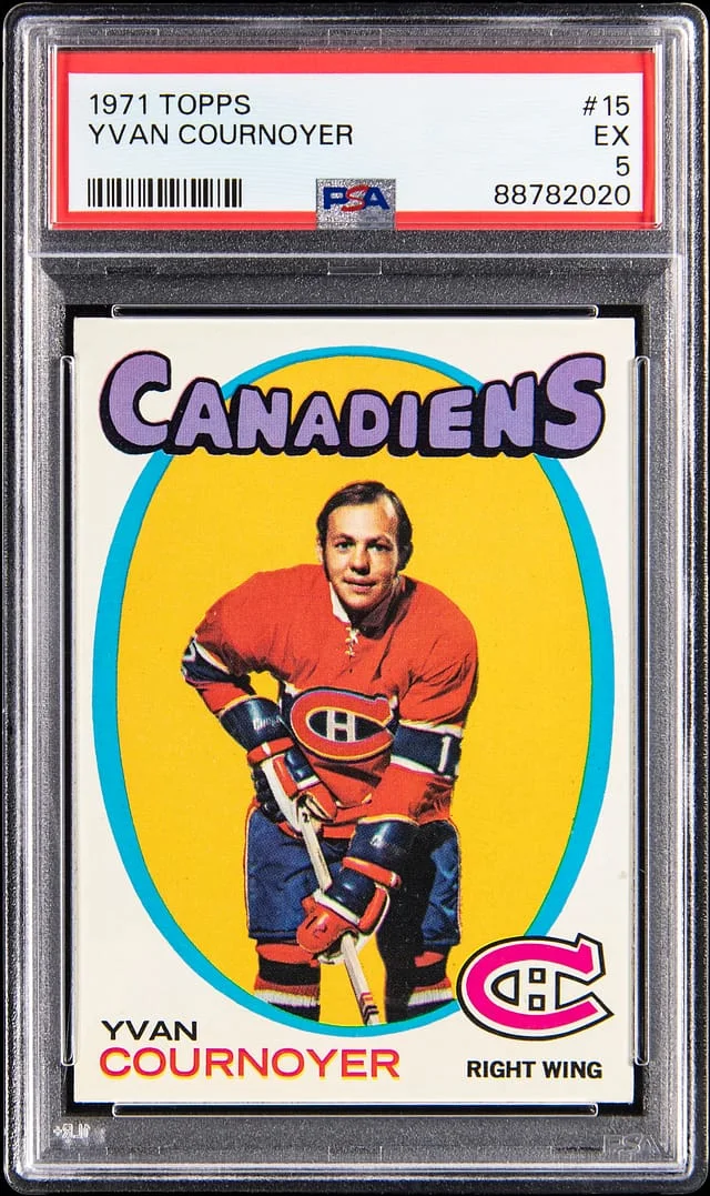 1971 Topps Yvan Cournoyer #15 card image