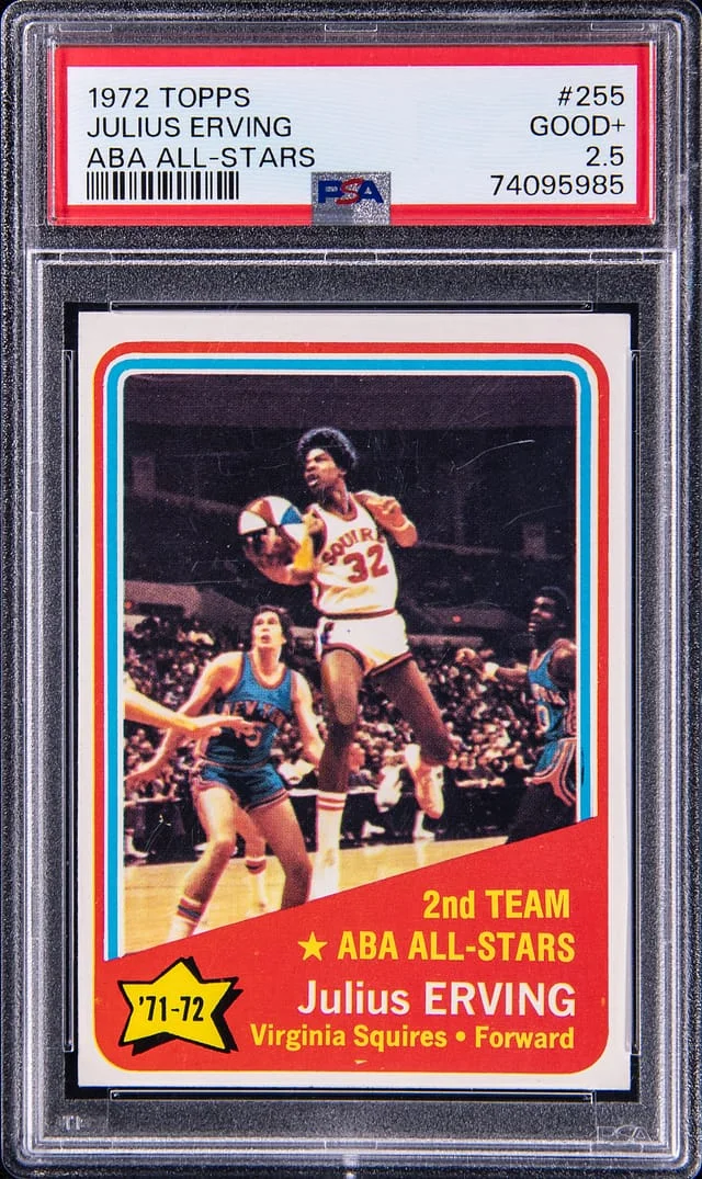 1972-73 Topps Julius Erving All-Star #255 card image