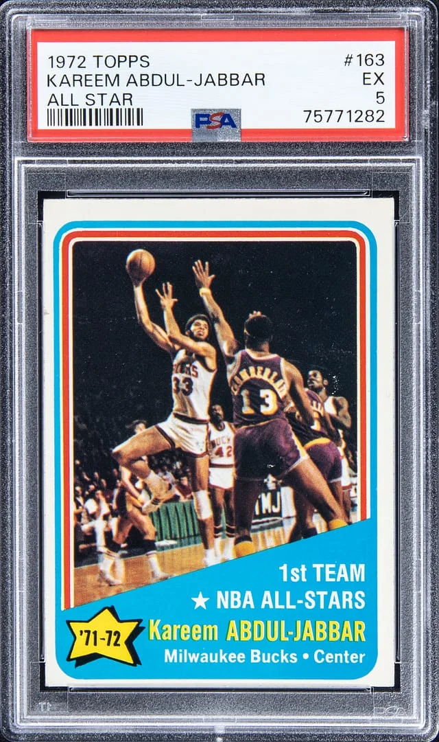 1972-73 Topps Kareem Abdul-Jabbar All Star #163 card image
