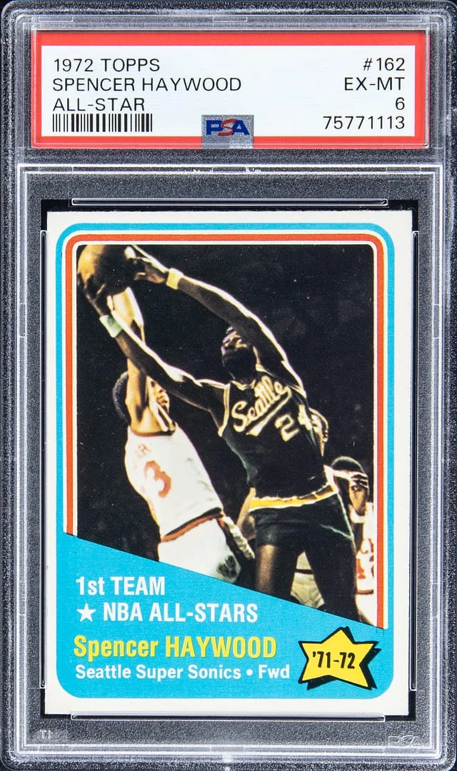 1972-73 Topps Spencer Haywood All-Star #162 card image