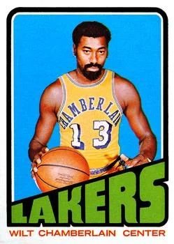 1972-73 Topps Wilt Chamberlain #1 card image