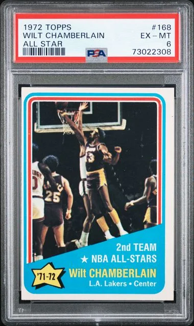 1972-73 Topps Wilt Chamberlain All Star #168 card image